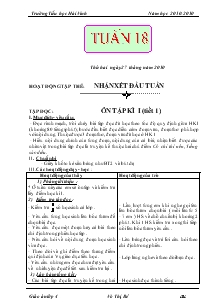 Giáo án các môn khối 4 - Trường Tiểu học Hải Vĩnh - Tuần 18