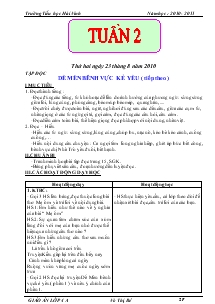 Giáo án các môn khối 4 - Trường Tiểu học Hải Vĩnh - Tuần 2