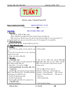 Giáo án các môn khối 4 - Trường Tiểu học Hải Vĩnh - Tuần 7