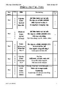 Giáo án các môn khối 4 - Tuần 1 - Tiểu học Đinh Bộ Lĩnh