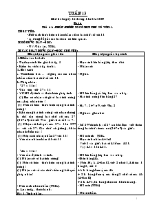 Giáo án các môn khối 4 - Tuần 13