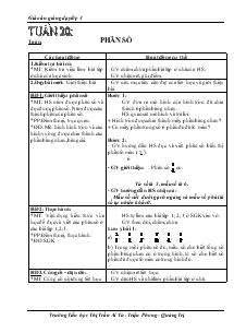 Giáo án các môn khối 4 - Tuần 20