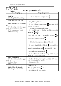 Giáo án các môn khối 4 - Tuần 21