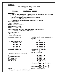 Giáo án các môn khối 4 - Tuần 22