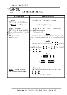 Giáo án các môn khối 4 - Tuần 23