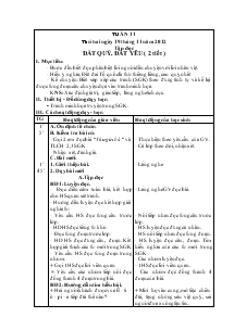 Giáo án Các môn lớp 3 - Tuần 11