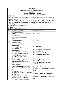 Giáo án Các môn lớp 3 - Tuần 12