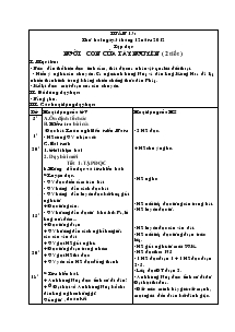 Giáo án Các môn lớp 3 - Tuần 13