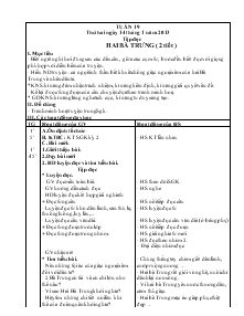 Giáo án Các môn lớp 3 - Tuần 19