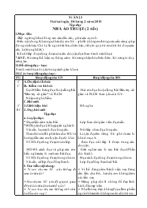 Giáo án Các môn lớp 3 - Tuần 23