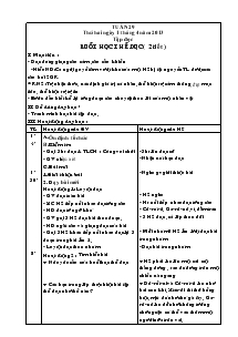 Giáo án Các môn lớp 3 - Tuần 29