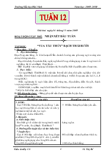 Giáo án các môn lớp 4 (chuẩn kiến thức kĩ năng) - Tuần 12 - TrườngTiểu học Hải Vĩnh
