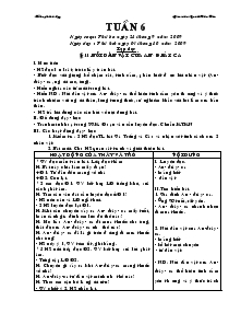 Giáo án các môn lớp 4 (chuẩn kiến thức kĩ năng) - Tuần 6