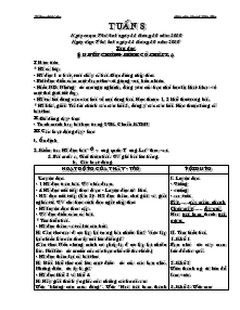 Giáo án các môn lớp 4 (chuẩn kiến thức kĩ năng) - Tuần 8