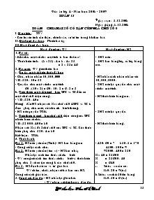 Giáo án Các môn lớp 4 – Năm 2009 - Tuần 15