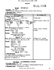 Giáo án Các môn lớp 4 – Năm 2009 - Tuần 17