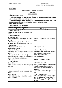 Giáo án các môn lớp 4 - Trường Tiểu học B Xuân Phú - Tuần 19
