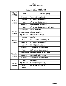 Giáo án Các môn lớp 4 – Trường tiểu học Lý Thường Kiệt - Tuần 1