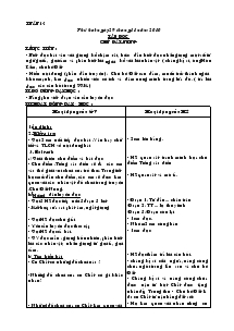 Giáo án các môn lớp 4 - Tuần 14