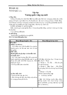 Giáo án Các môn lớp 4 - Tuần 32 - Trường Tiểu học Chu Văn An