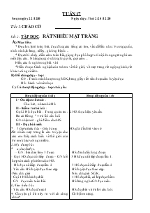 Giáo án các môn lớp 5 (chuẩn kiến thức kĩ năng) - Tuần 17