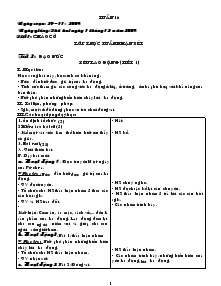 Giáo án chủ nhiệm lớp 4 tuần 16