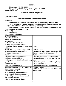 Giáo án chủ nhiệm lớp 4 tuần 18