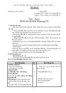 Giáo án Đạo đức - Khoa học - Lịch sử & Địa lí Lớp 4- Tuần 12