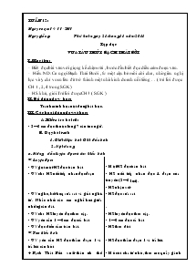 Giáo án dạy học khối 4 tuần 12