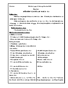 Giáo án dạy học khối 4 tuần 6