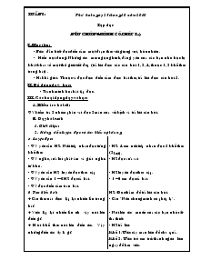 Giáo án dạy học khối 4 tuần 8