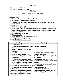 Giáo án dạy học lớp 5 tuần 1