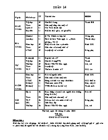 Giáo án dạy khối 4 tuần 14