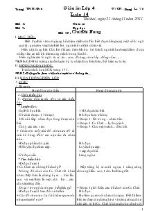 Giáo án dạy lớp 4 tuần 14