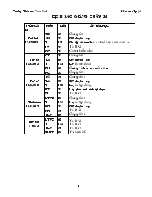 Giáo án dạy lớp 4 tuần thứ 35