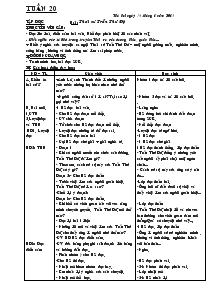 Giáo án dạy lớp 5 tuần 20