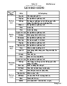 Giáo án giảng dạy các môn khối 4 - Tuần 10