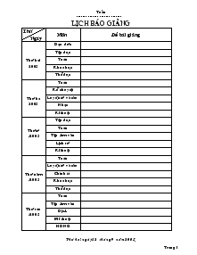 Giáo án giảng dạy các môn khối 4 - Tuần 14