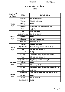 Giáo án giảng dạy các môn khối 4 - Tuần 17