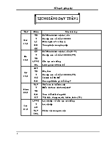 Giáo án giảng dạy các môn khối 4 - Tuần 1