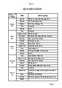 Giáo án giảng dạy các môn khối 4 - Tuần 24