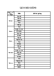 Giáo án giảng dạy các môn khối 4 - Tuần 28