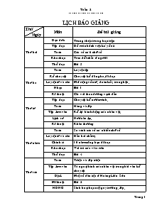 Giáo án giảng dạy các môn khối 4 - Tuần 2