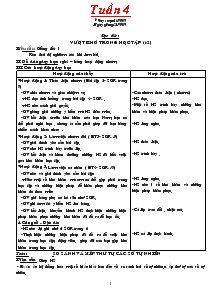 Giáo án giảng dạy các môn khối 4 - Tuần 4