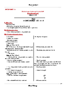 Giáo án giảng dạy các môn lớp 4 - Tuần 13 đến tuần 15