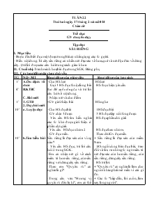 Giáo án giảng dạy các môn lớp 4 - Tuần 22