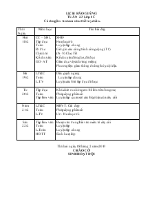 Giáo án giảng dạy các môn lớp 4 - Tuần 23