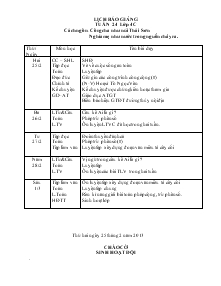 Giáo án giảng dạy các môn lớp 4 - Tuần 24