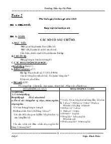 Giáo án giảng dạy các môn lớp 4 - Tuần 2