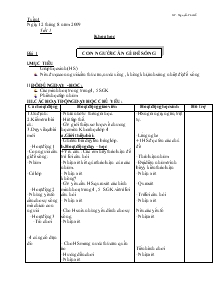 Giáo án Khoa học 4 bài 1 đến 10